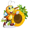 hive bee cartoon